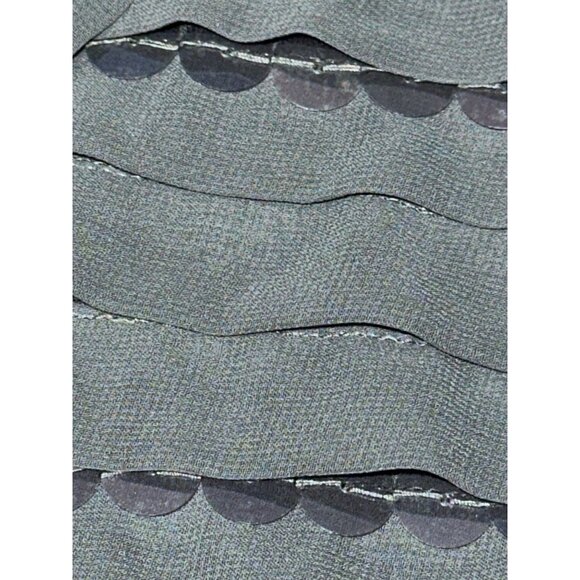 Ann Taylor Large Dark Green Sleeveless Tank Top Iridescent Sequin Ribbed Design - Picture 12 of 13